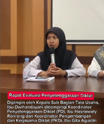 Rapat Evaluasi dan Koordinasi Penyelenggaraan Diklat
